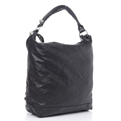 Balenciaga Chevre Giant 21 Silver Hardware Day Hobo Black 3 of 14