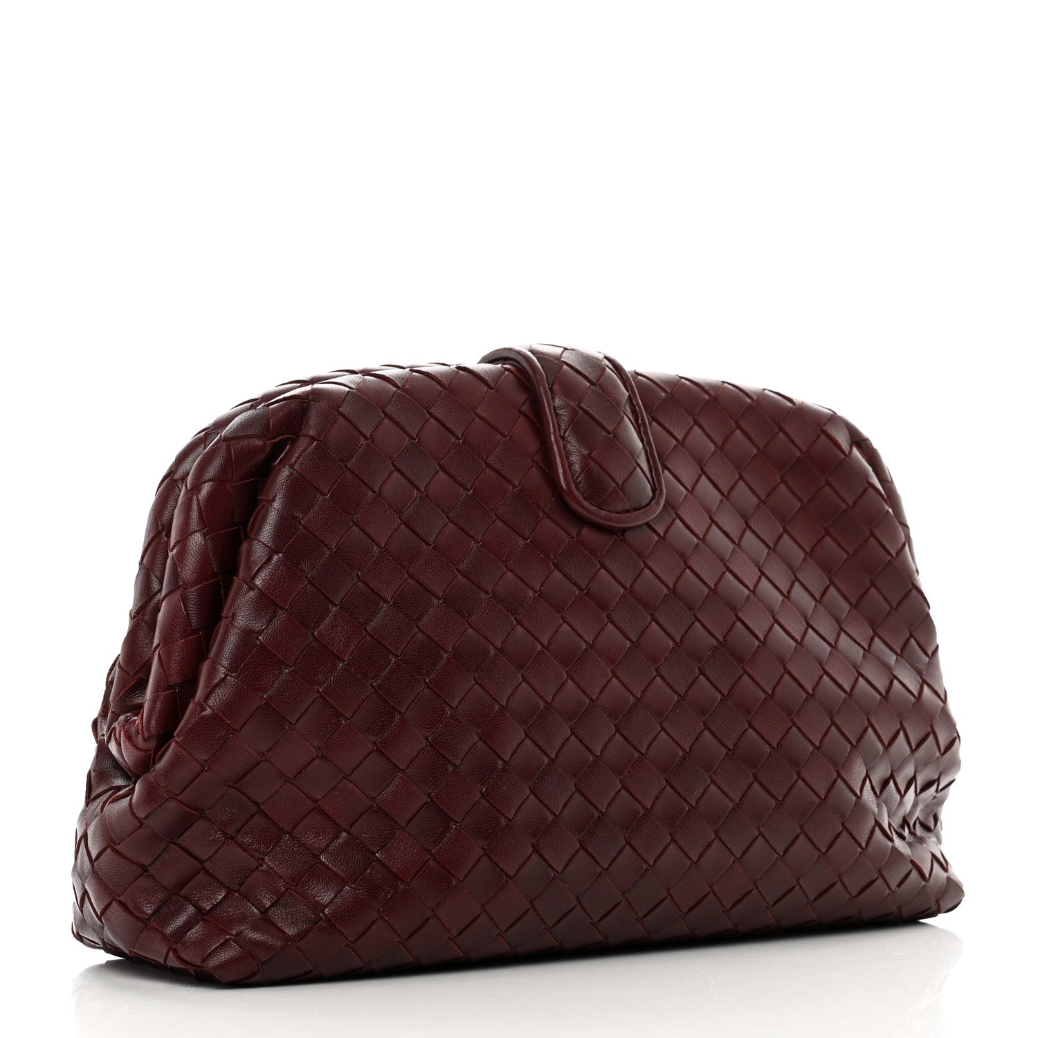 Bottega Veneta Nappa Intrecciato The Lauren 1980 Clutch Gigolo Red 3 of 6
