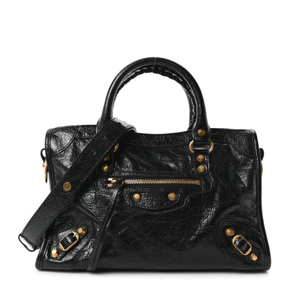 Balenciaga Agneau Arena Gold Hardware Small Le City Black 1 of 10