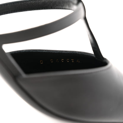 Chanel Lambskin Grosgrain Cap Toe Camellia Mary Jane Pumps 37 Black 9 of 10
