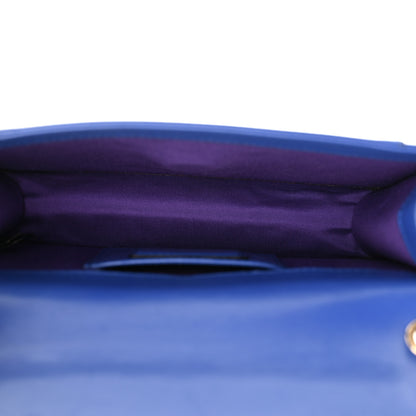 Bulgari Calfskin Serpenti Forever Crossbody Bag Blue 6 of 15