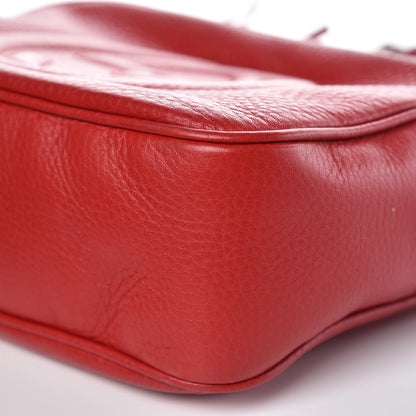 Gucci Pebbled Calfskin Small Soho Disco Bag Tabasco Red 9 of 10