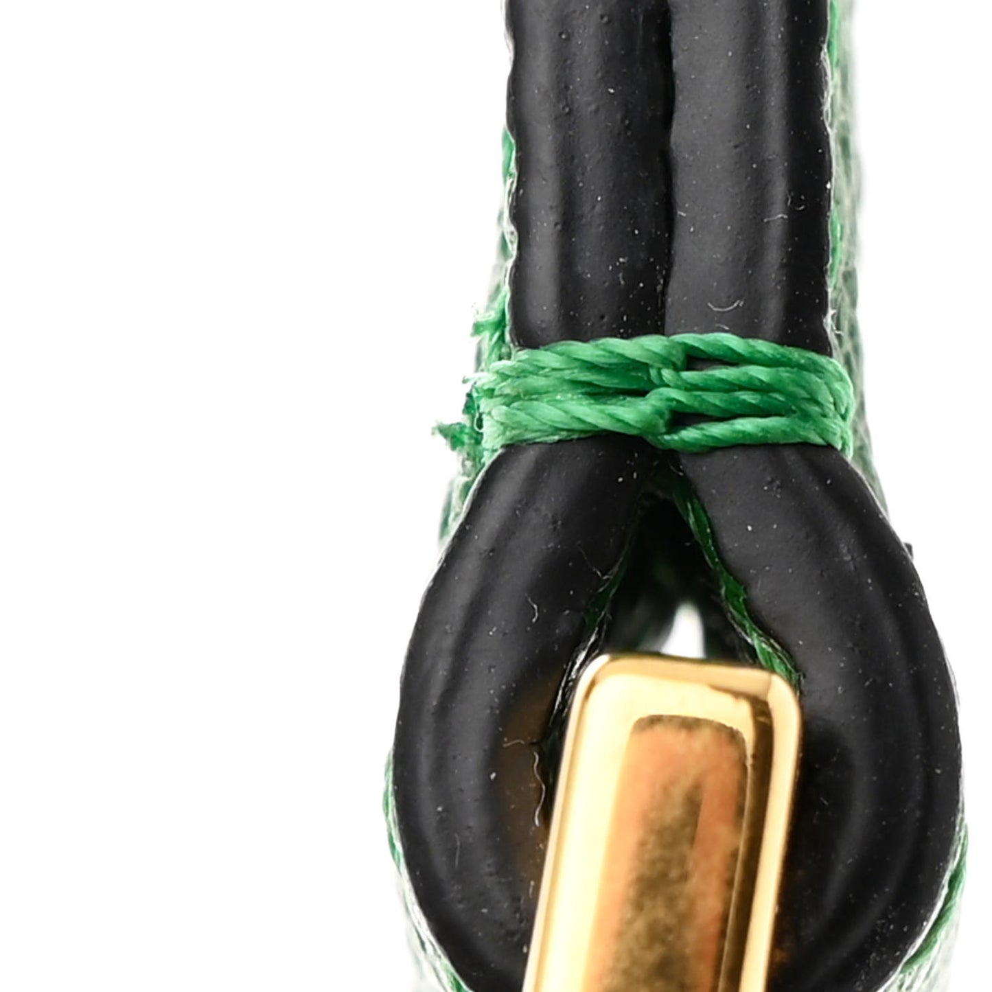 Grainy Calfskin Mini Vlogo Hobo Bag Gea Green