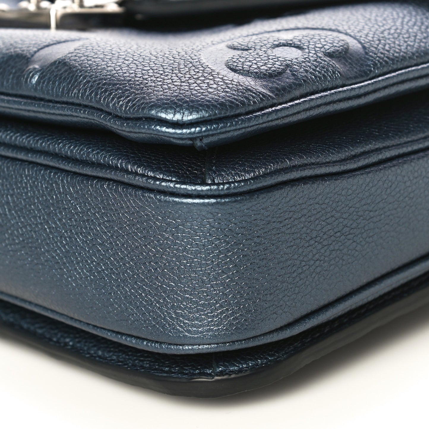 Metallic Empreinte Monogram Giant Pochette Metis Navy Nacre