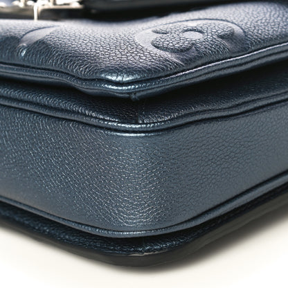 Louis Vuitton Metallic Empreinte Monogram Giant Pochette Metis Navy Nacre 10 of 11