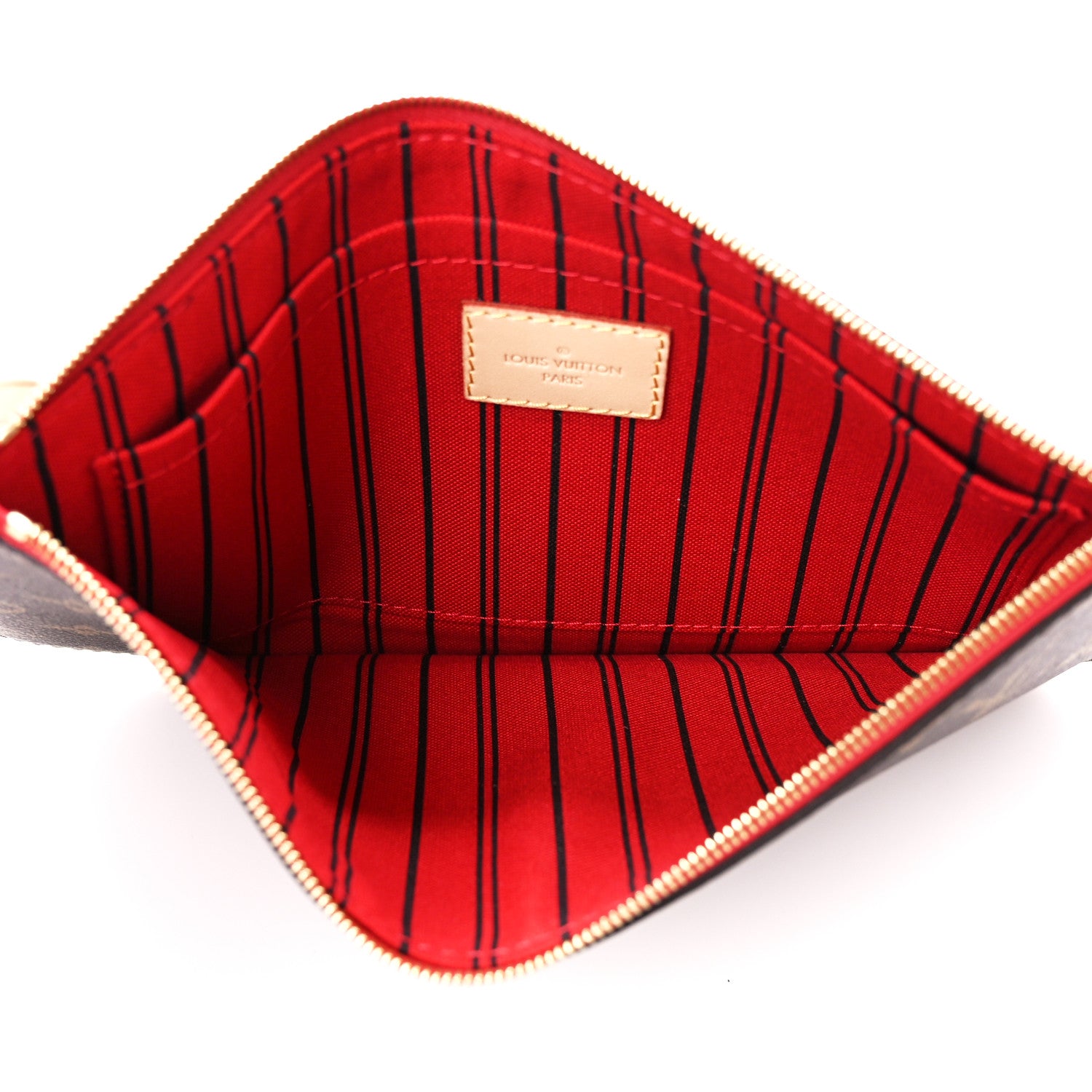 Louis Vuitton Monogram Neverfull MM GM Pochette Cherry 5 of 9