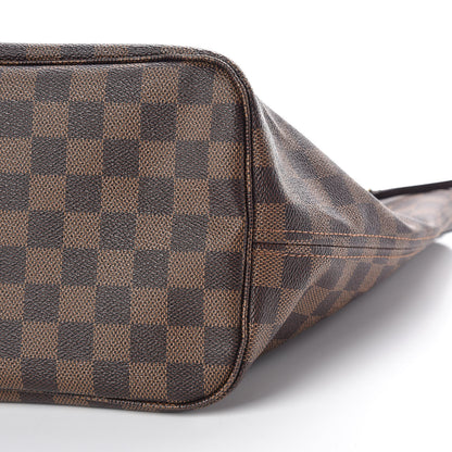 Louis Vuitton Damier Ebene Neo Neverfull MM Rose Ballerine 7 of 11