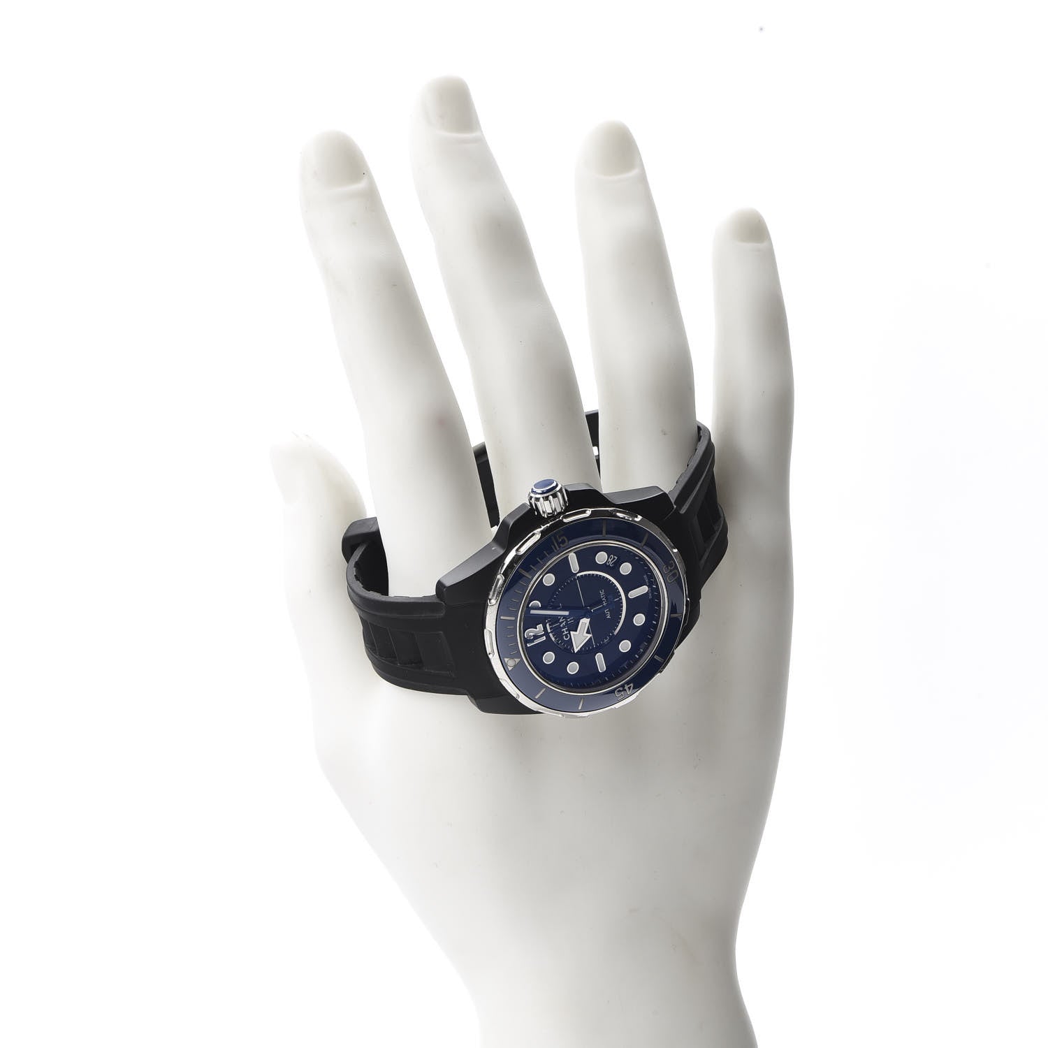 Chanel Stainless Steel Ceramic Rubber 41mm J12 Marine Automatic Watch Black 2 of 7