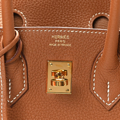 Hermes Togo Birkin 25 Gold 7 of 10