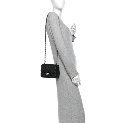 Chanel Lambskin Quilted Mini Square Flap Black 2 of 13
