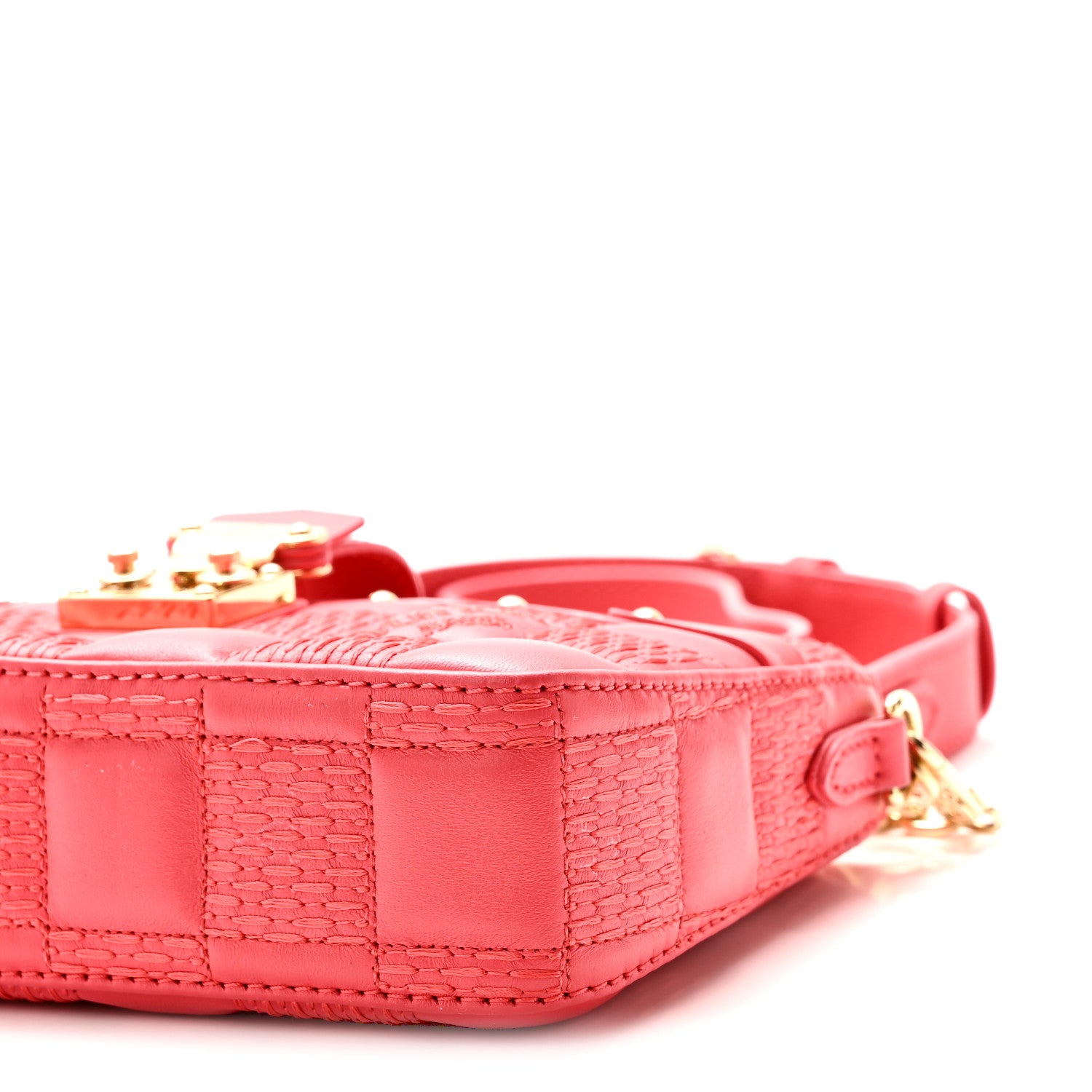 Louis Vuitton Lambskin Damier Quilt Troca PM Rose 9 of 9