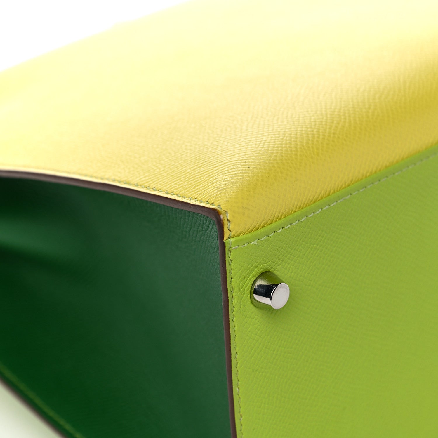 Hermes Epsom Horseshoe Kelly Sellier 35 Vert Bengale Kiwi Lime 13 of 22