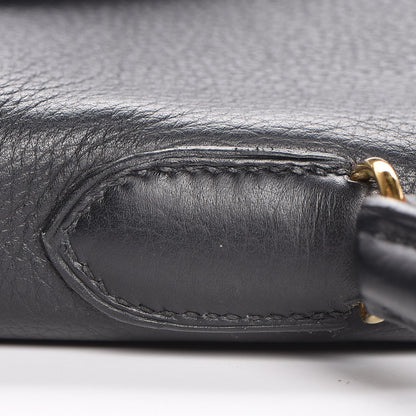Hermes Taurillon Clemence Kelly 40 Black 30 of 35