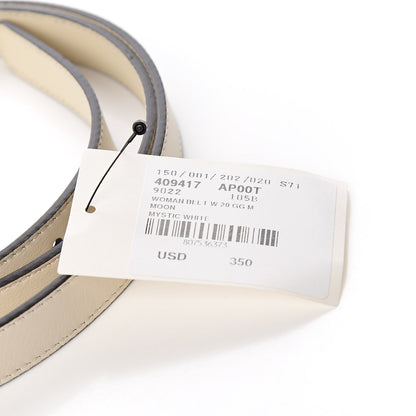 Gucci Calfskin Double G 20mm Belt 105 42 Mystic White 6 of 8