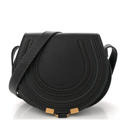 Chloe Calfskin Mini Marcie Round Crossbody Bag Black 1 of 11