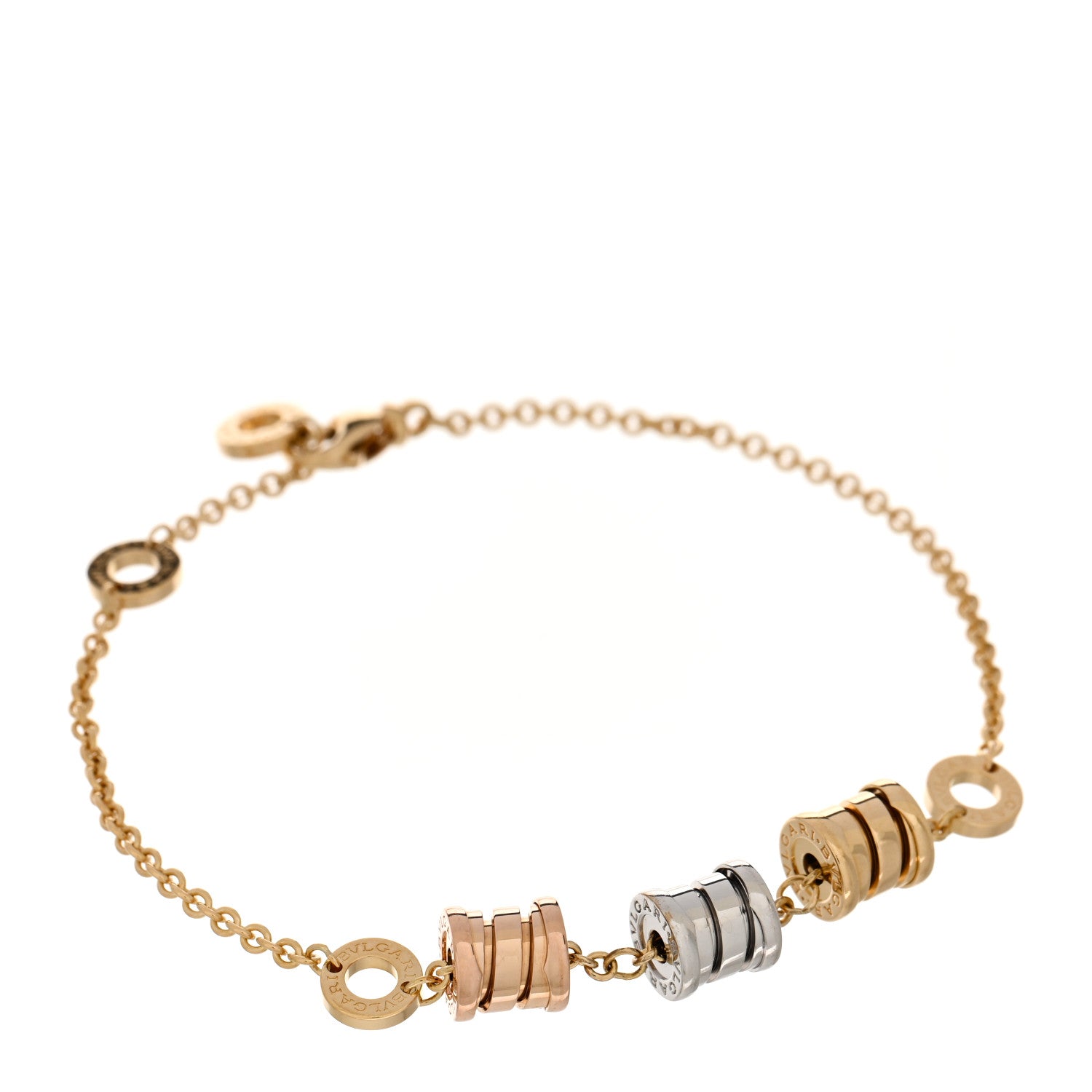 Bulgari 18K Yellow Rose White Gold B.Zero1 Bracelet 1 of 3