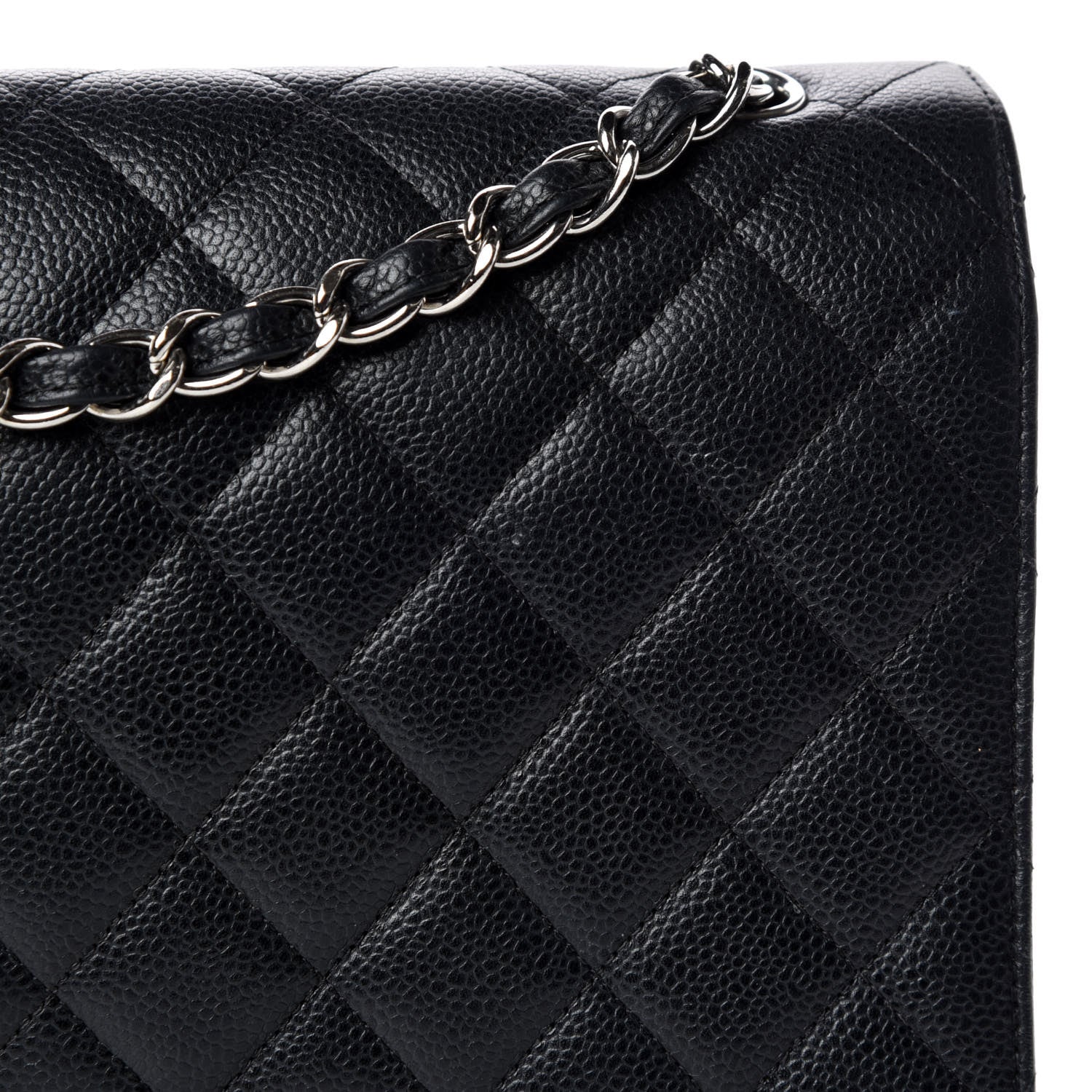 Chanel Caviar Quilted Maxi Double Flap Black 18 of 21