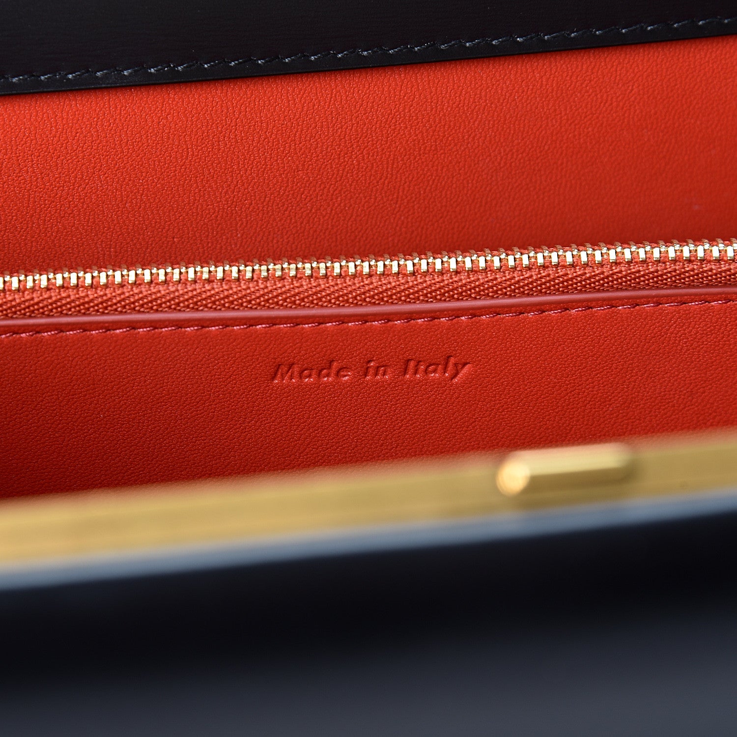 Celine Patina Box Calfskin Medium Clasp Bag Black 5 of 9