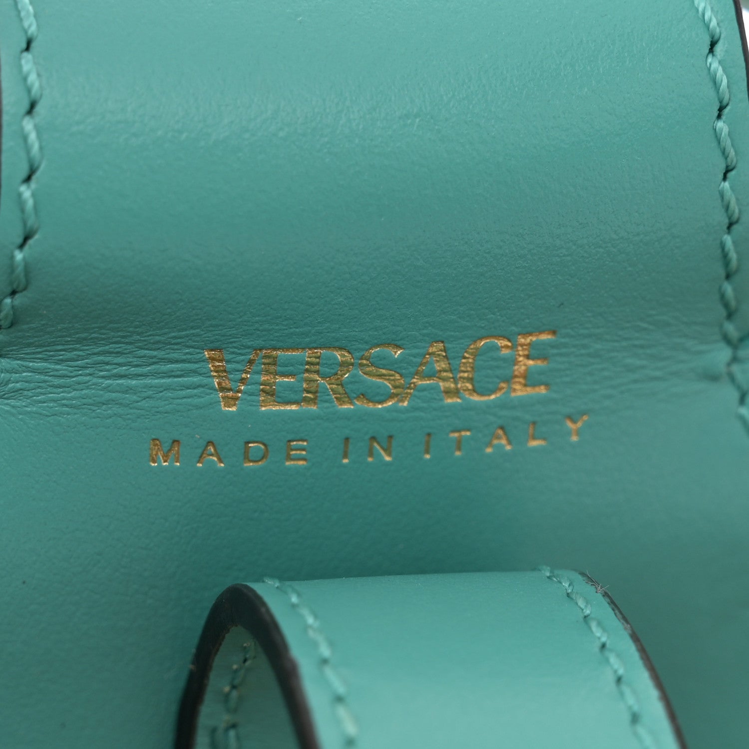 Versace Raffia Silk Basket Bag Multicolor 6 of 12