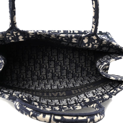 Christian Dior Oblique Medium Book Tote Blue Multicolor 4 of 5