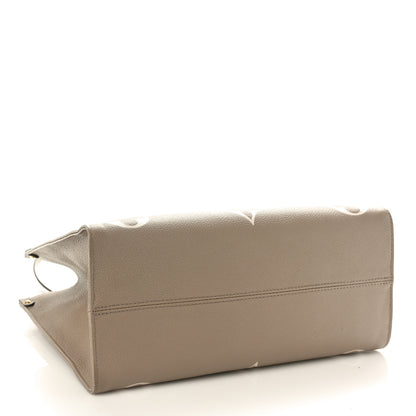 Louis Vuitton Empreinte Monogram Giant Onthego MM Tourterelle Creme 3 of 8