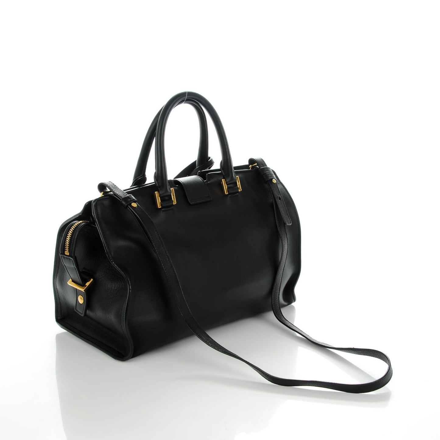 Calfskin Small Classic Y Cabas Black
