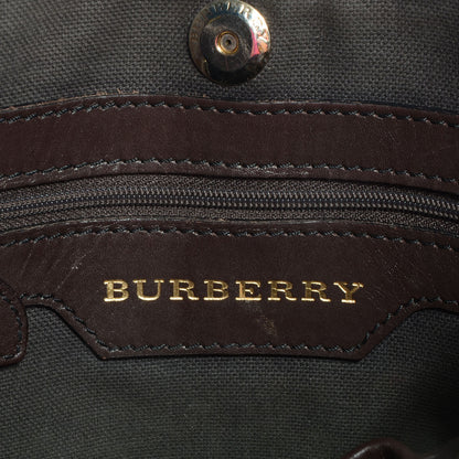Burberry Haymarket Check Small Tote Chocolate 6 of 11