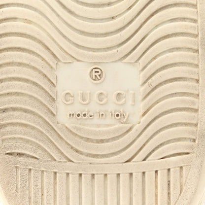 Gucci Calfskin Ayers Bee Embroidered Womens Ace Sneakers 38 White Green 8 of 8