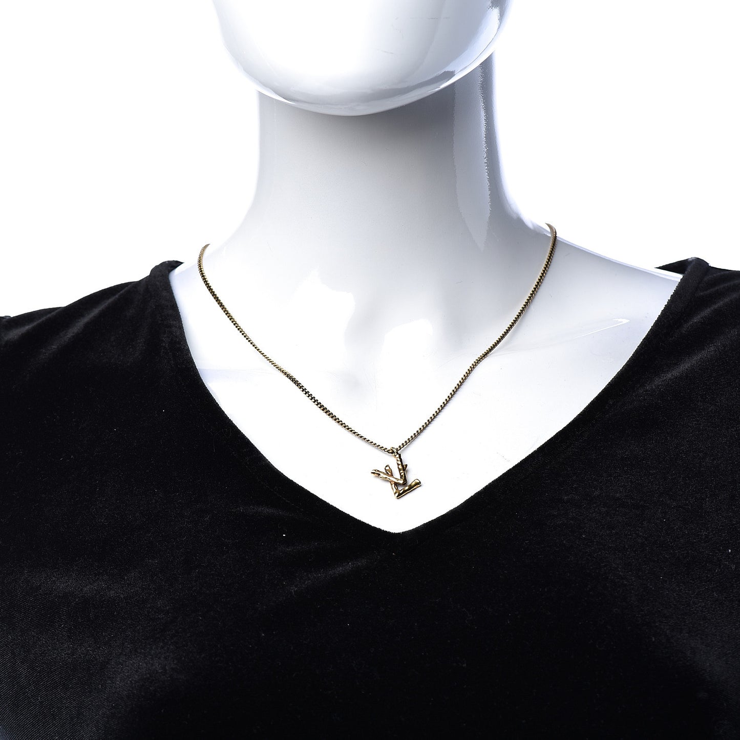 Twig LV Pendant Necklace Gold
