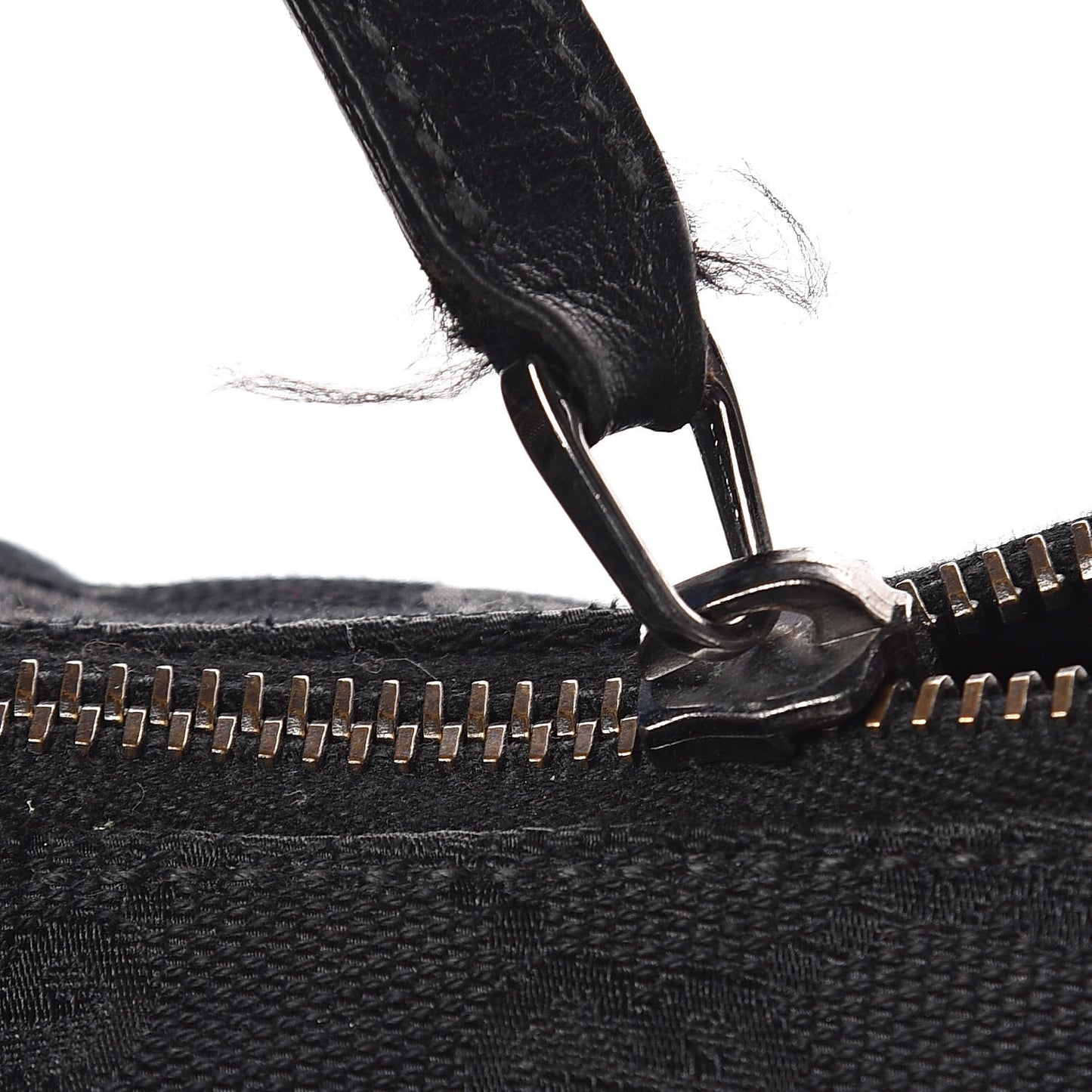 Monogram Medium Horsebit Chain Hobo Black