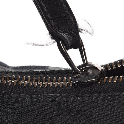 Gucci Monogram Medium Horsebit Chain Hobo Black 11 of 11