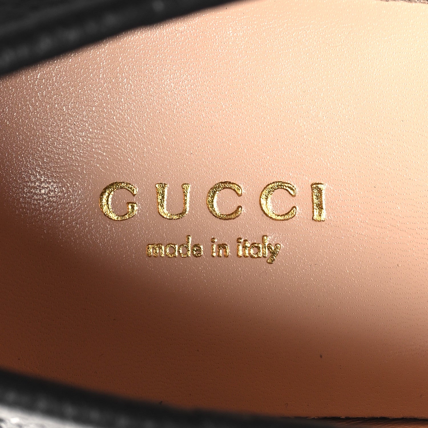 Gucci Piuma Calfskin GG Embossed Womens Horsebit Rock 20mm Loafers 38 Black 8 of 10