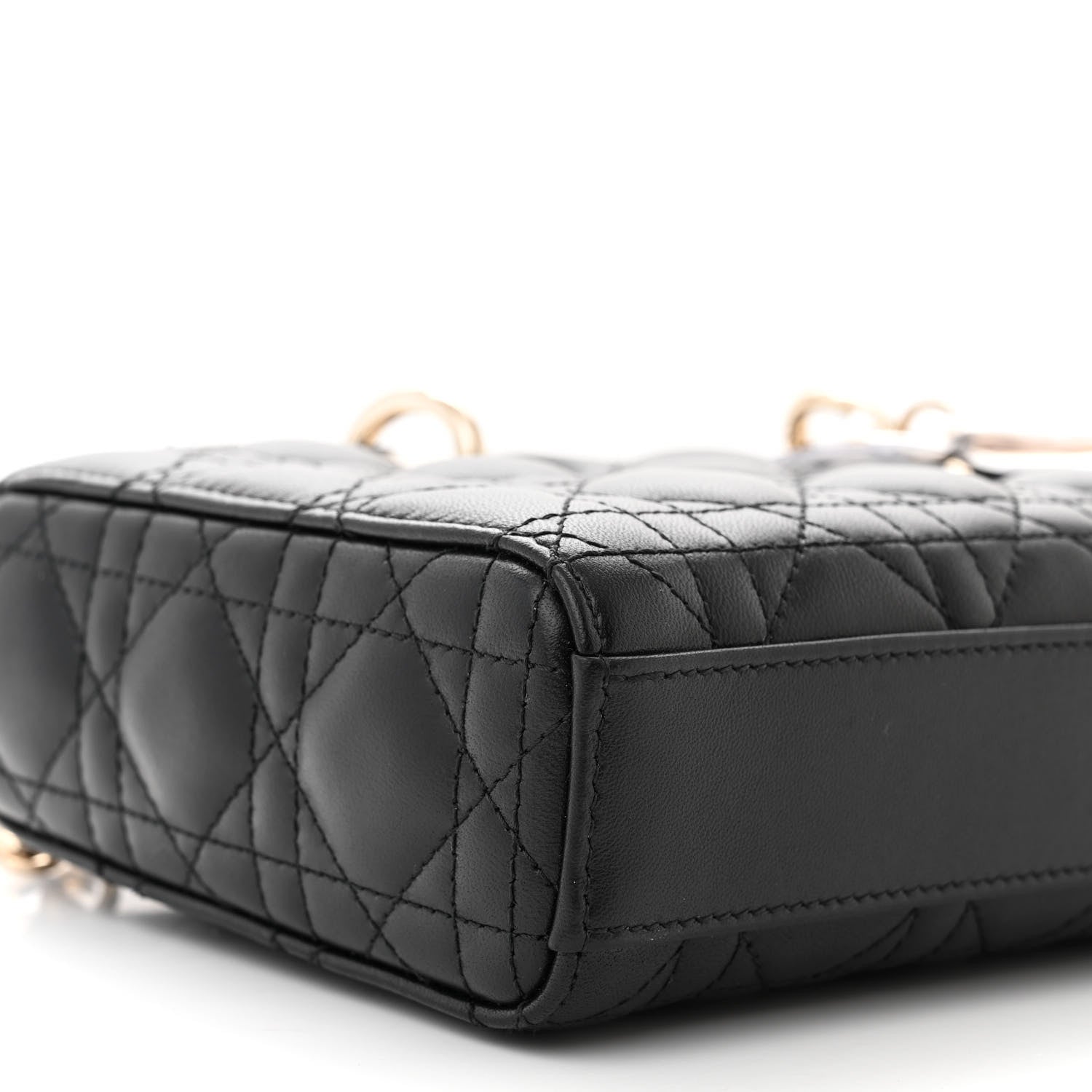 Christian Dior Lambskin Cannage Medium Lady D-Joy Black 8 of 10