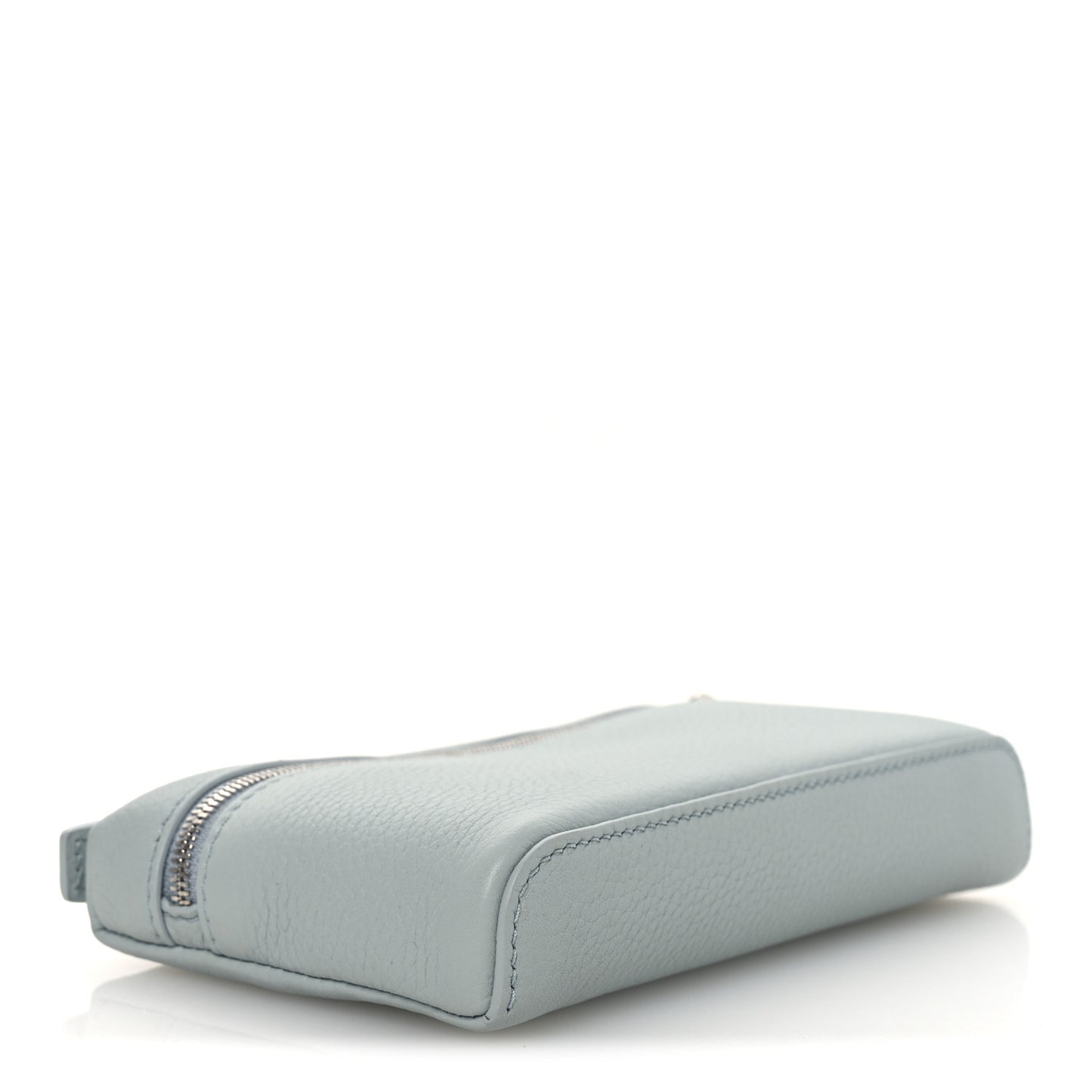Grained Calfskin Extra Pocket Mini Pouch Minty Breeze