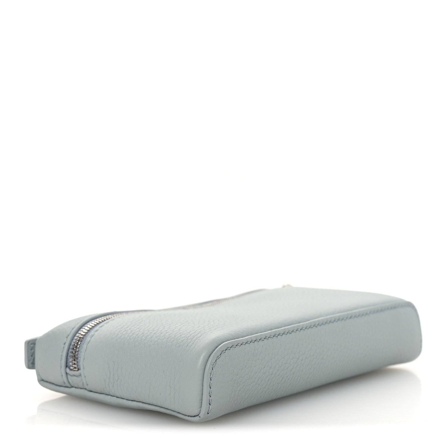 Loro Piana Grained Calfskin Extra Pocket Mini Pouch Minty Breeze 4 of 10