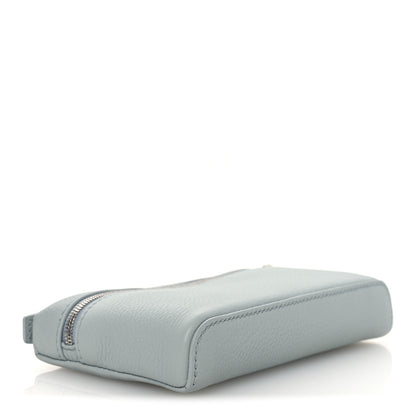 Loro Piana Grained Calfskin Extra Pocket Mini Pouch Minty Breeze 4 of 10