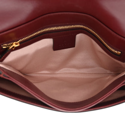 Gucci Vitello Palmellato Lux Small Arli Flap Shoulder Bag Vintage Bordeaux 5 of 13