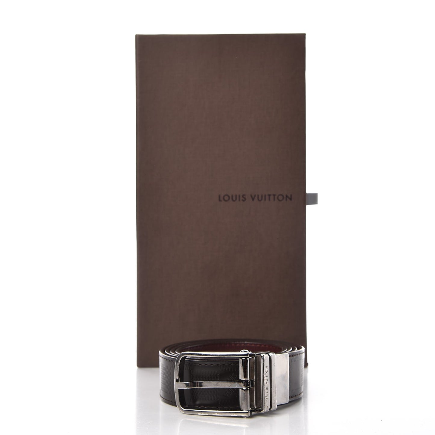 Damier Infini Calfskin Boston 30mm Reversible Belt 90 36 Moka