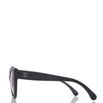 Chanel Acetate Polarized Butterfly Signature Sunglasses 5331 Black 2 of 8