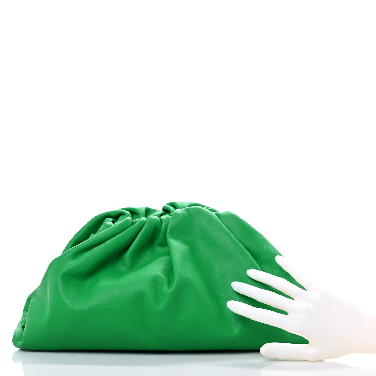 Smooth Butter Calf The Pouch Oversized Clutch Parakeet