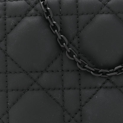 Christian Dior Ultra Matte Calfskin Cannage Mini Waist Pouch on Chain Black 7 of 11