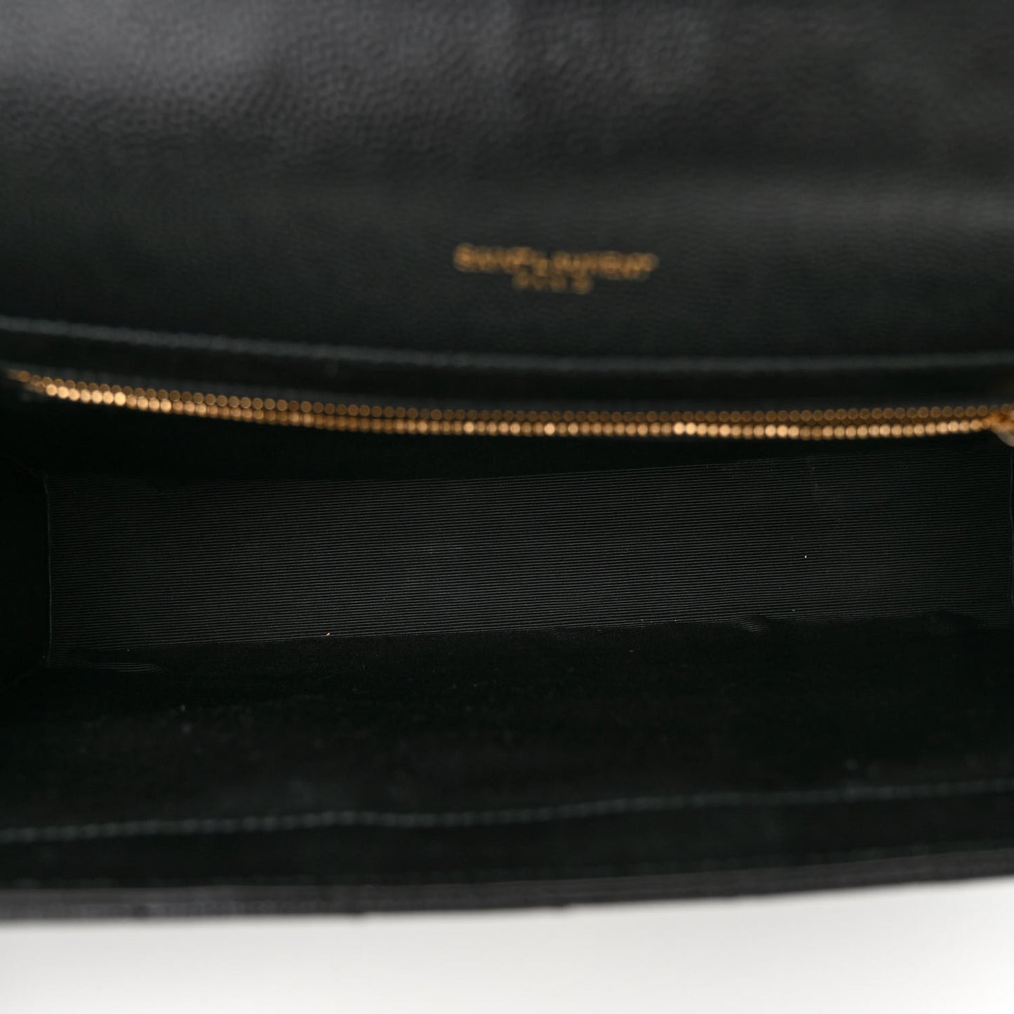 Grain De Poudre Matelasse Chevron Large Monogram Satchel Black