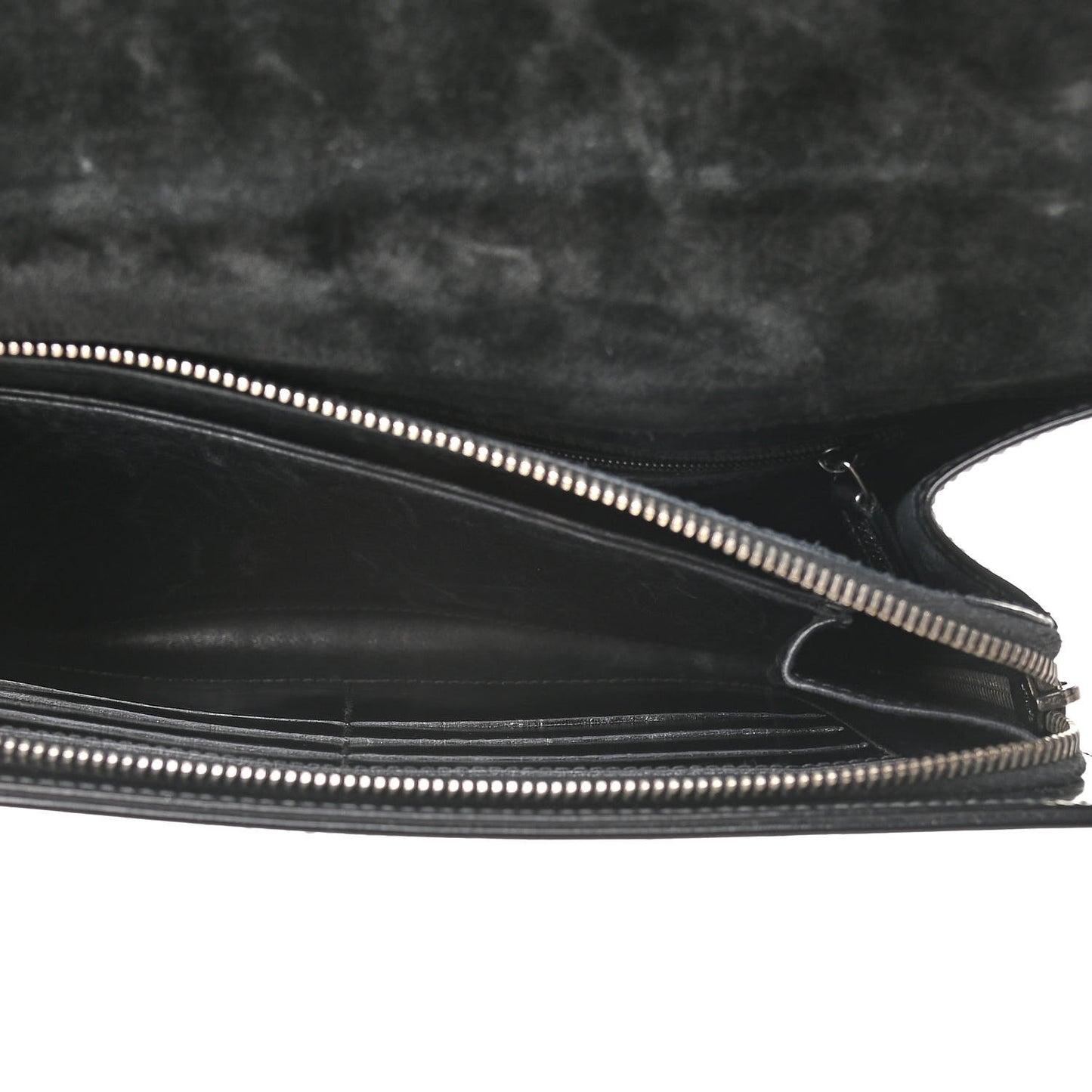Patent Web Shoulder Bag Black