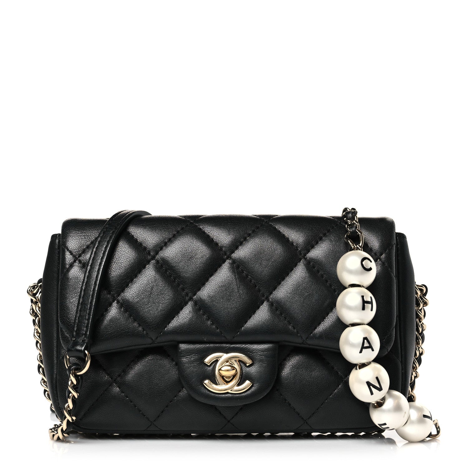 Chanel Lambskin Quilted Mini My Precious Flap Black 1 of 9