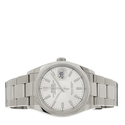 Rolex Stainless Steel 36mm Oyster Perpetual Datejust Watch Silver 126200 2 of 5