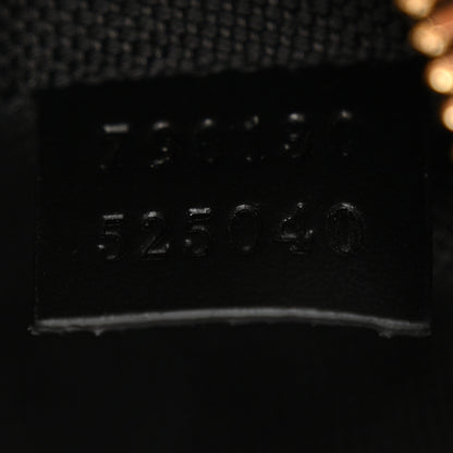 Gucci Calfskin Jumbo GG Embossed Super Mini Top Handle Bowler Bag Black 7 of 12
