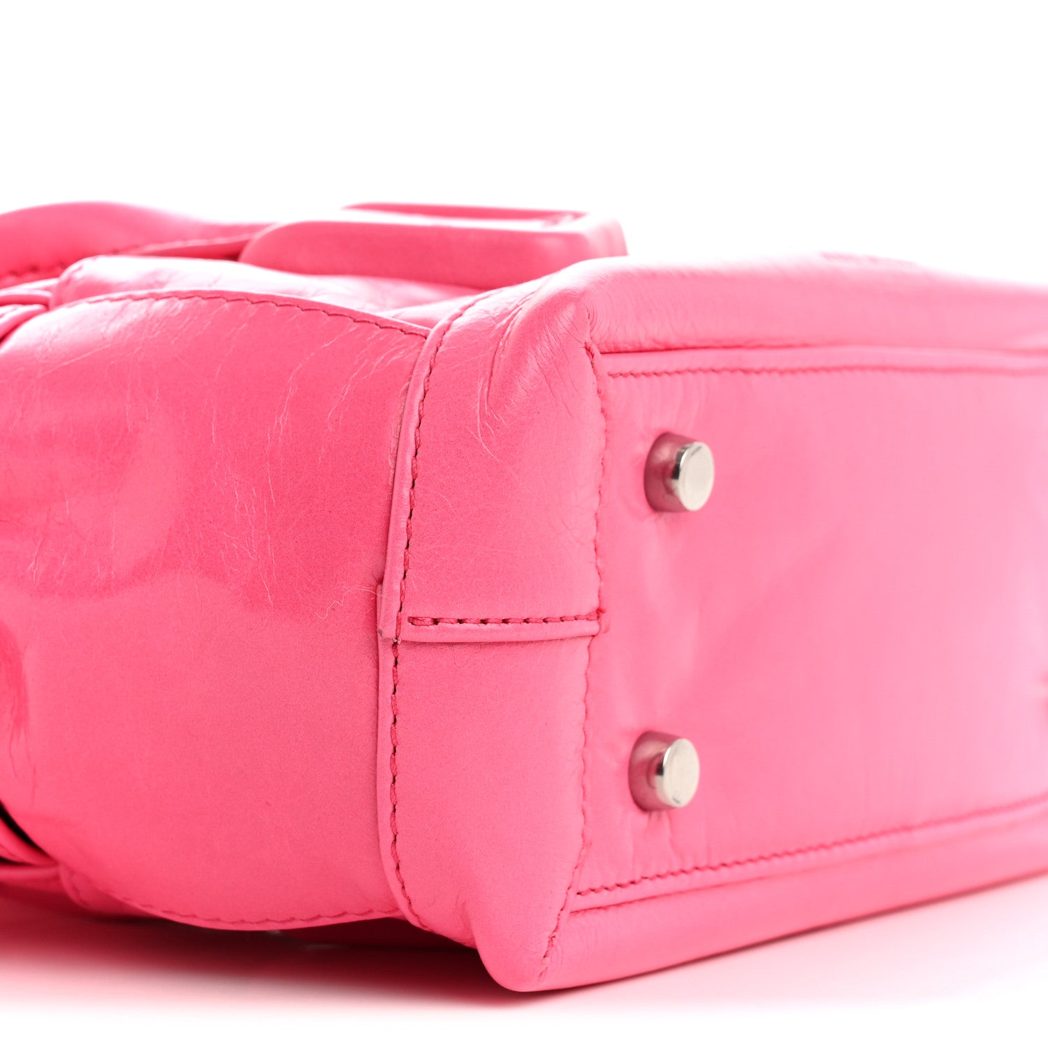Bottega Veneta Paper Calfskin Maxi Intrecciato Mini Arco Pink 8 of 14