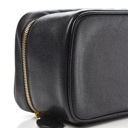 Chanel Caviar Vanity Cosmetic Case Black 8 of 10