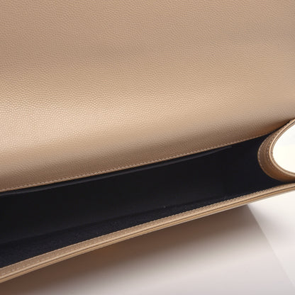 Saint Laurent Grain De Poudre Classic Monogram Cassandre Clutch Nude 4 of 10