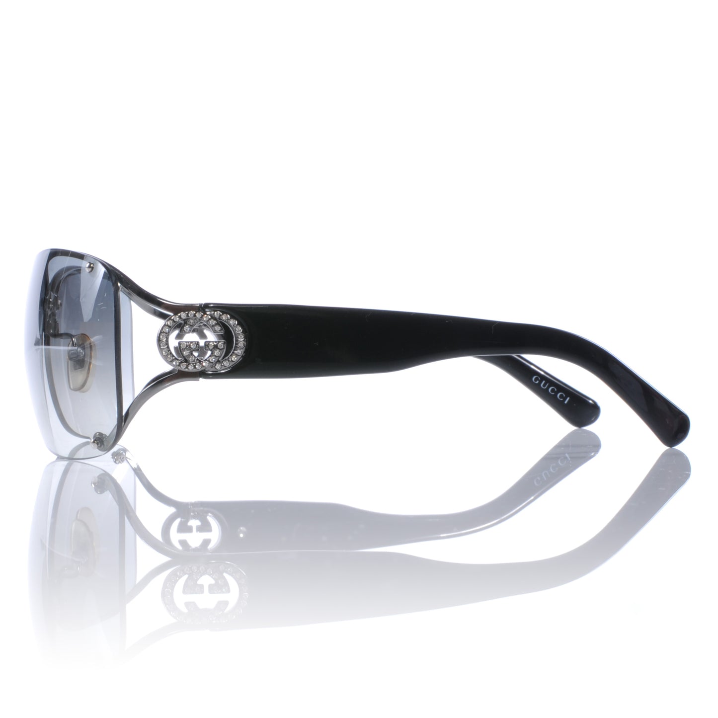 Crystal GG Sunglasses 2820 Black